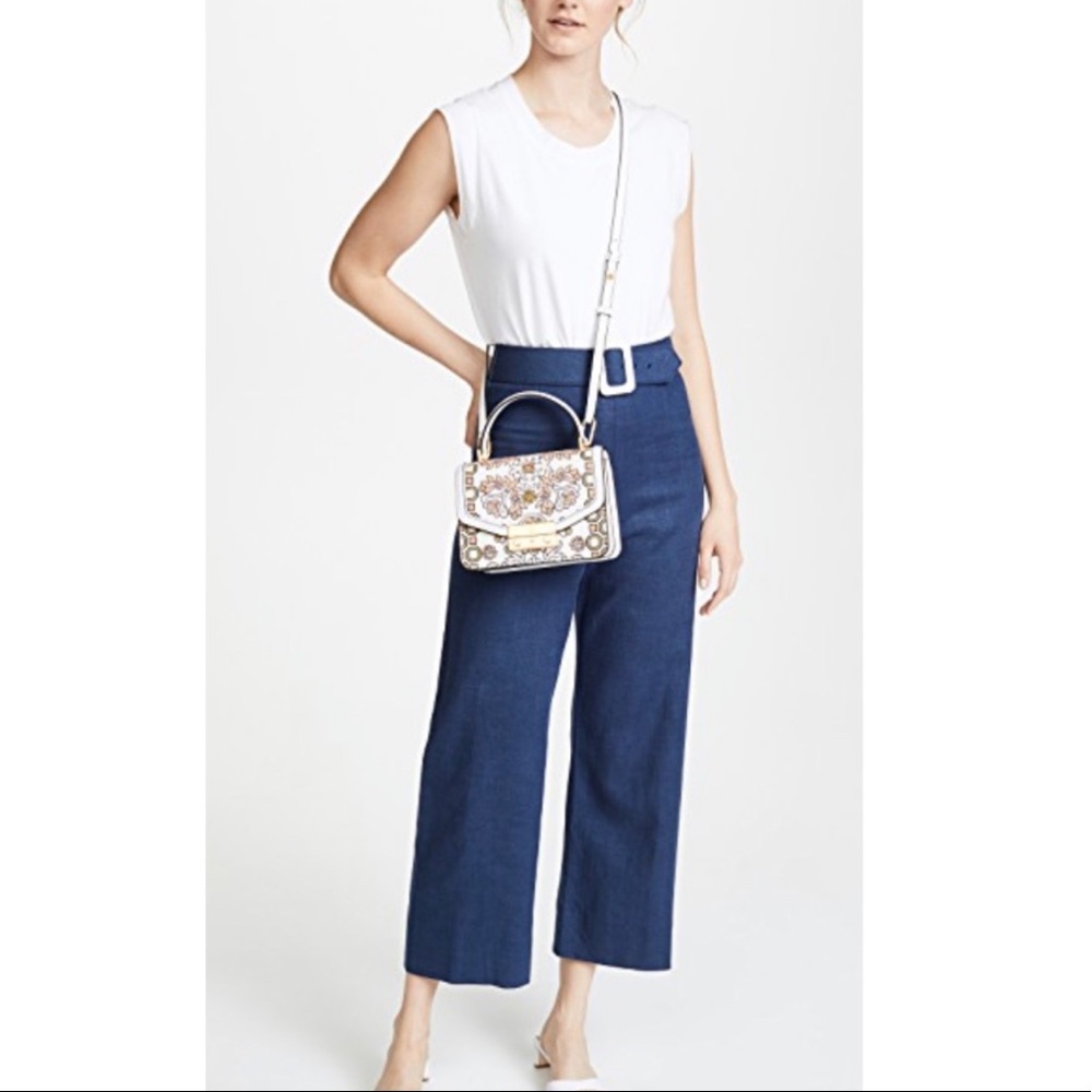 Tory Burch Juliette Printed Mini Leather Satchel